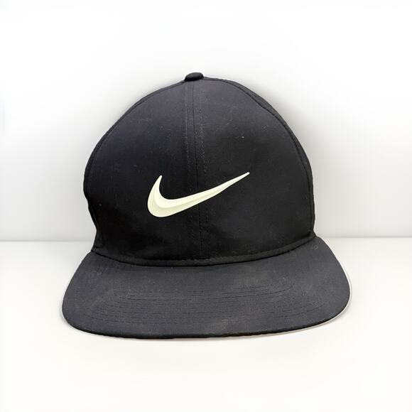 Nike Golf Pro Dri-Fit Mens Black Adjustable SnapBack Hat Baseball Cap 892643-010 - Picture 1 of 10